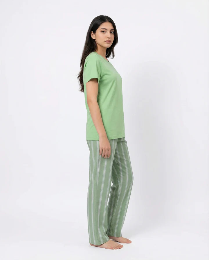 Cotton PJ Set  - Sage Ease