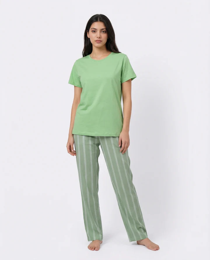 Cotton PJ Set  - Sage Ease
